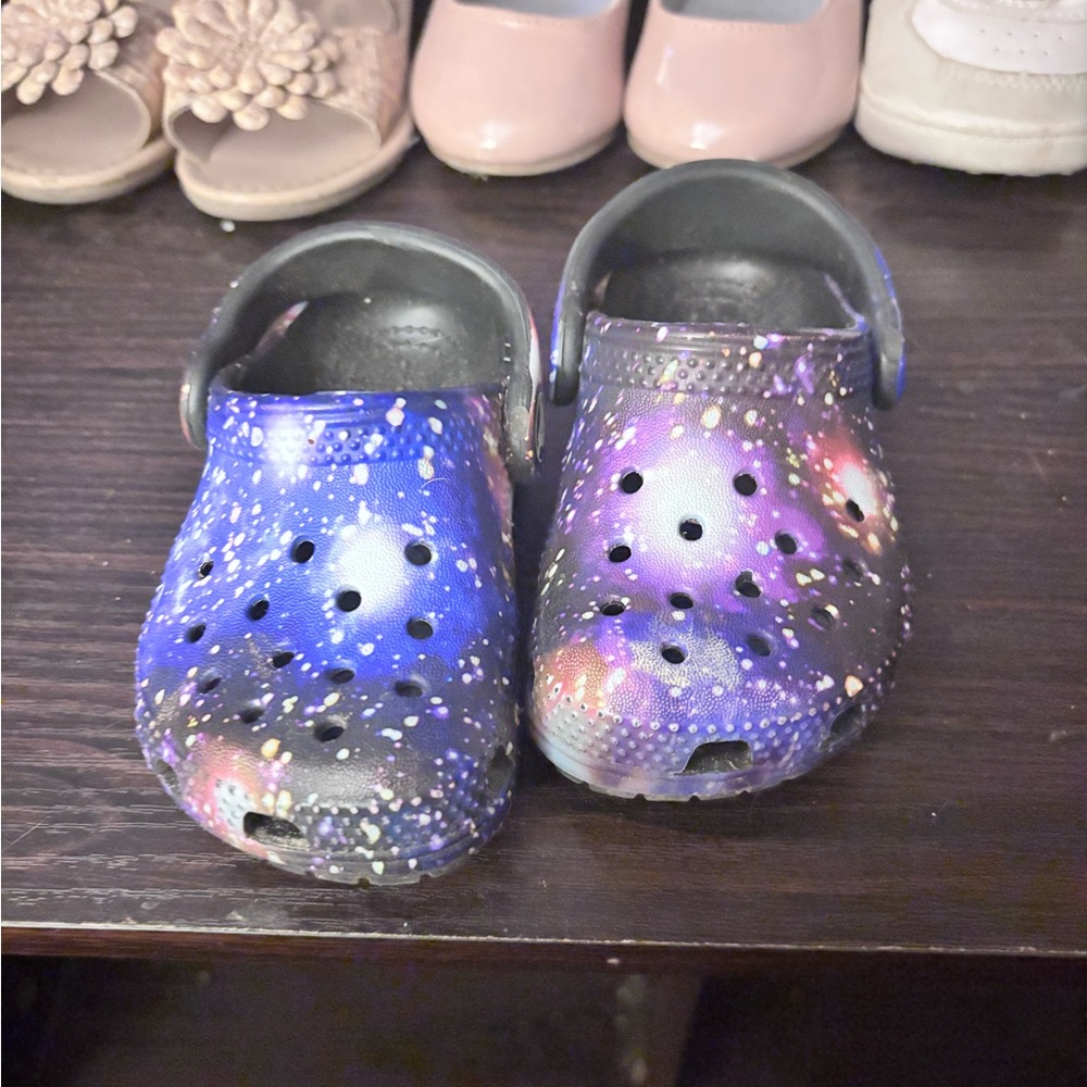 CROCS Kids Cosmic Water Shoes - Blue and Purple